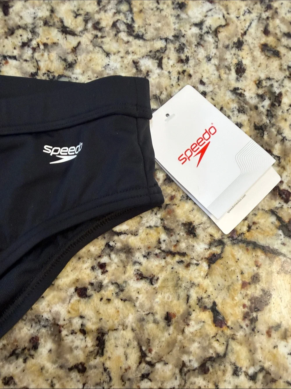 Speedo Men's Black Swim Trunks